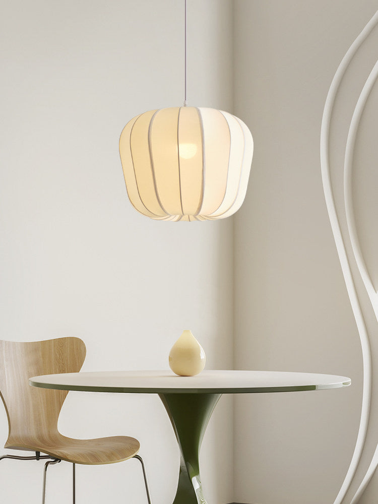 Husk Geribde Stretch Fabric Pendant Lamp