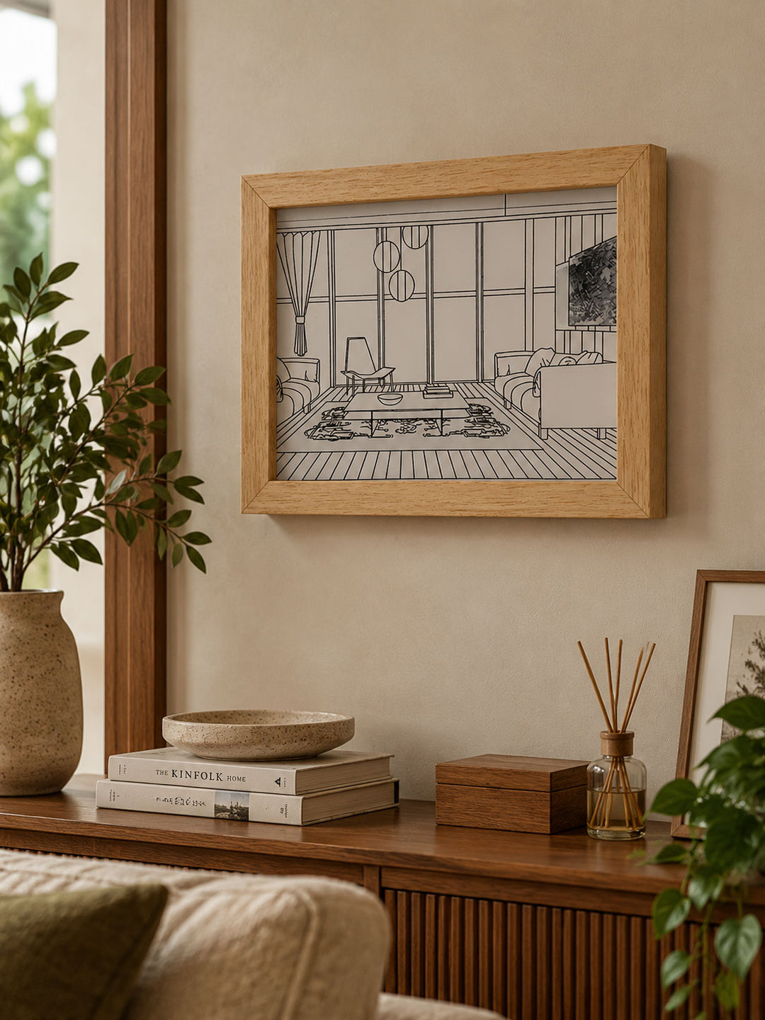 Lampe de Chevet Illuminée – Œuvre d&
