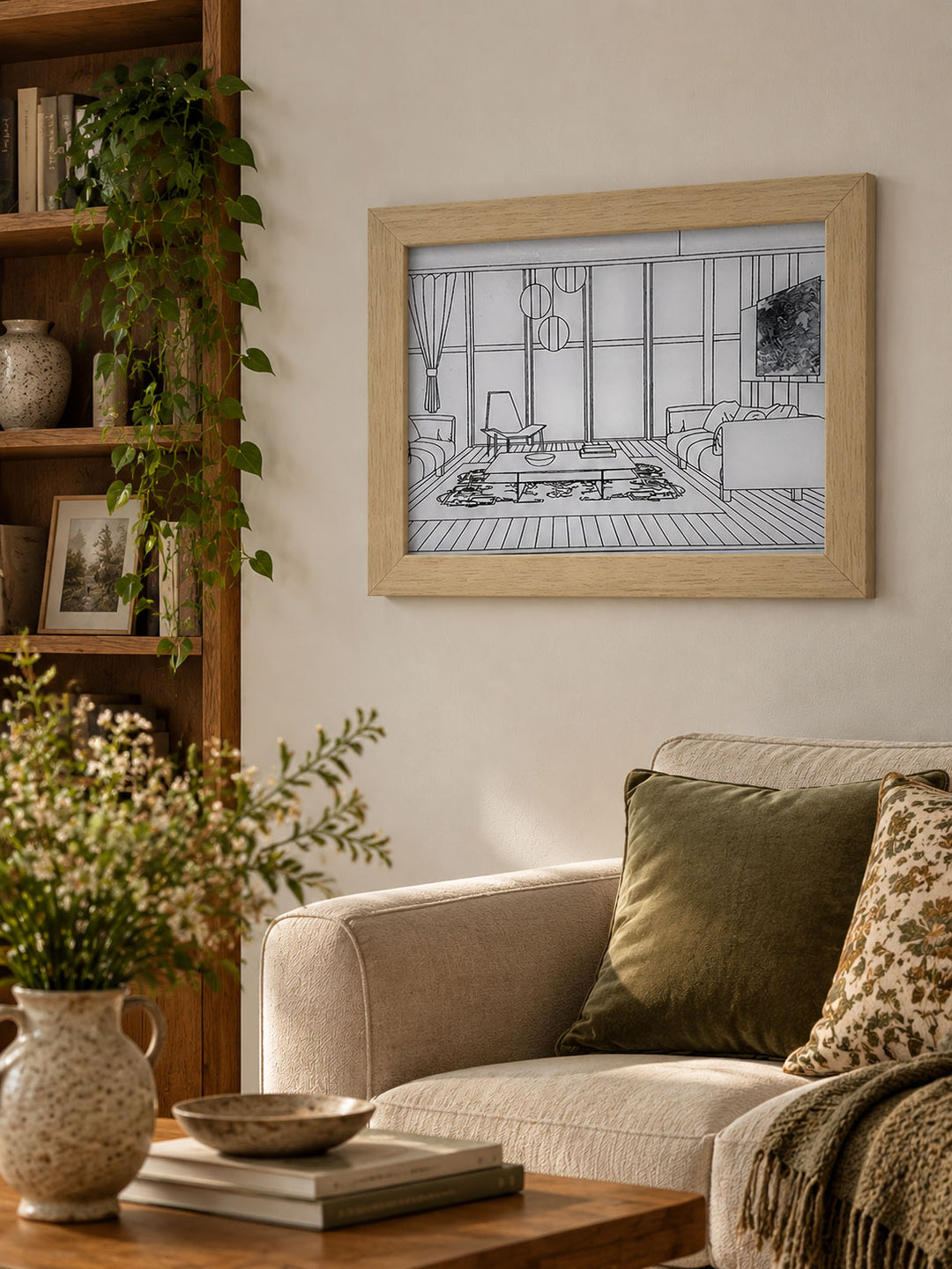 Lampe de Chevet Illuminée – Œuvre d&