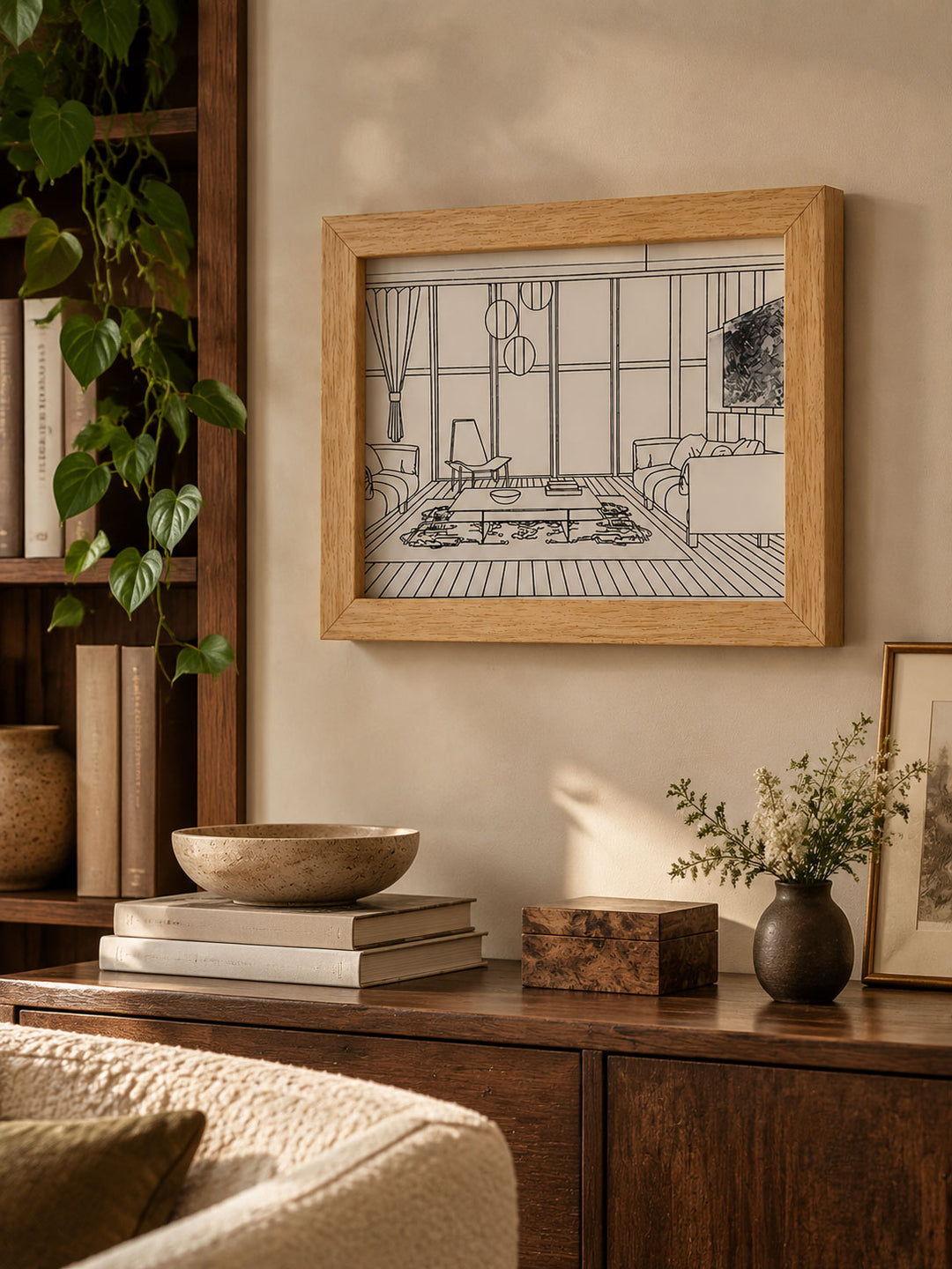 Lampe de Chevet Illuminée – Œuvre d&