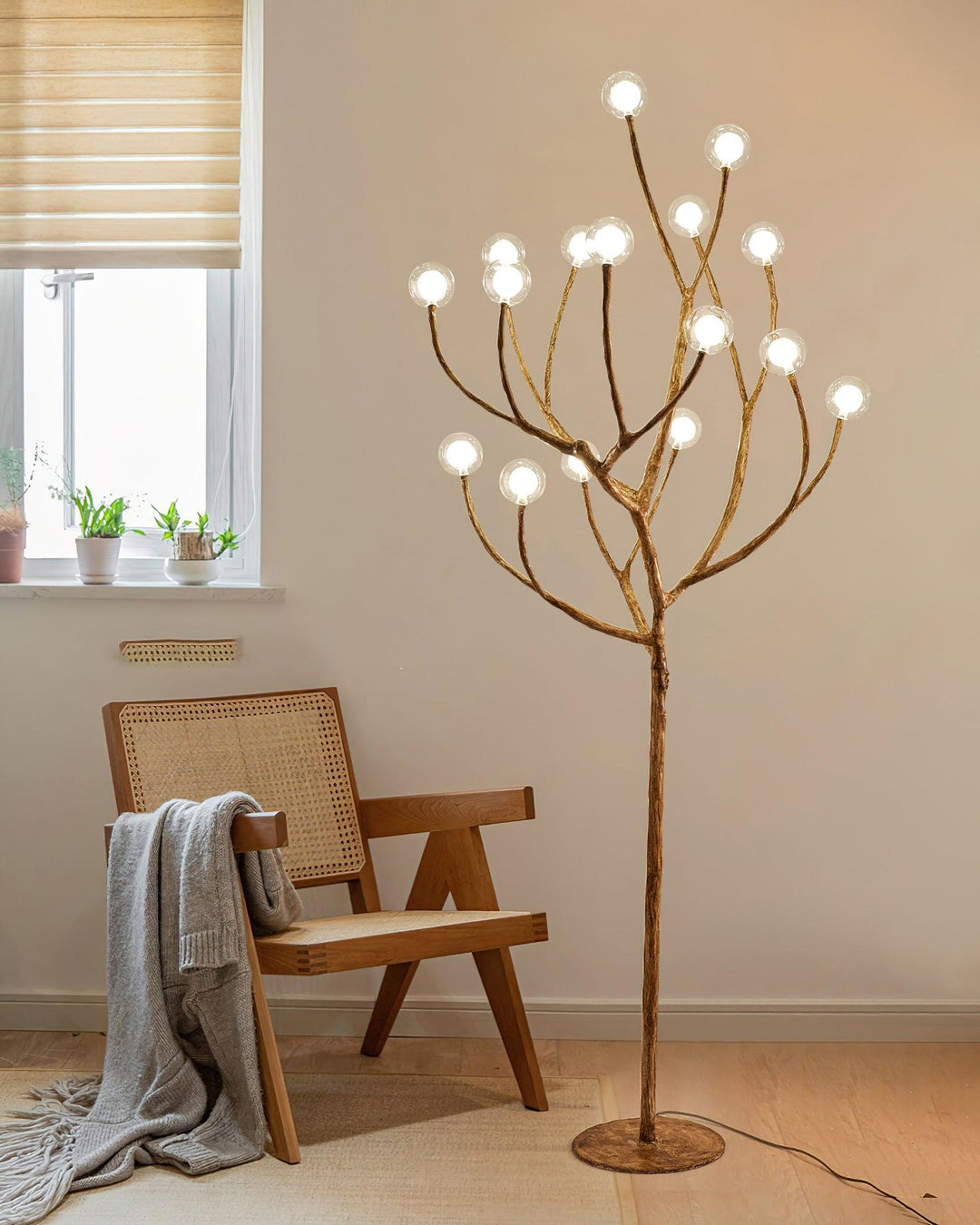 Imitation Wood Floor Lamp - Vakkerlight