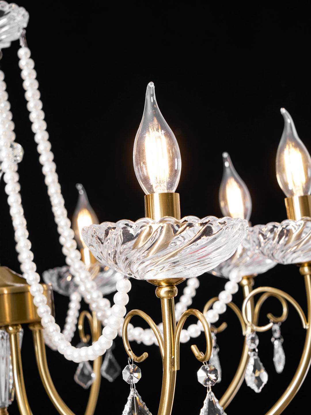 Imperial Pearl Crystal Chandelier - Vakkerlight