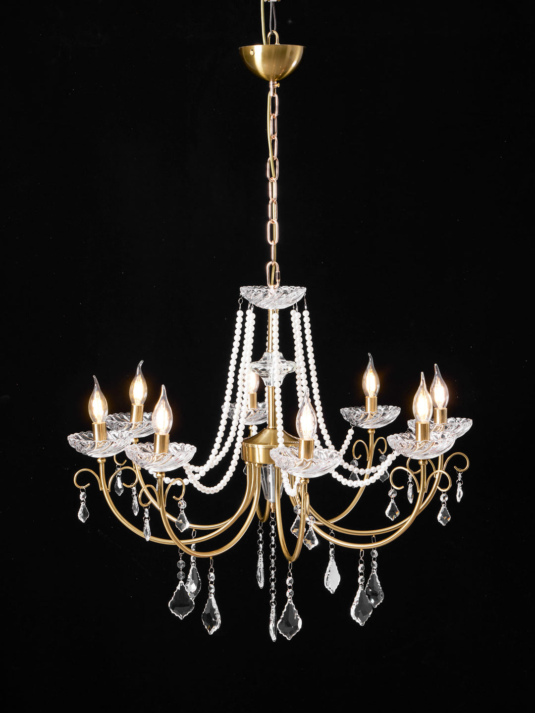 Imperial Pearl Crystal Chandelier - Vakkerlight