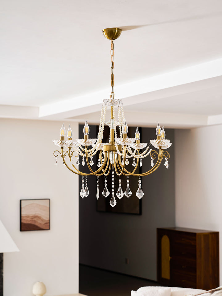 Imperial Pearl Crystal Chandelier - Vakkerlight