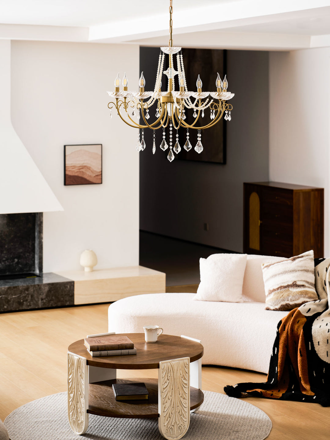 Imperial Pearl Crystal Chandelier - Vakkerlight