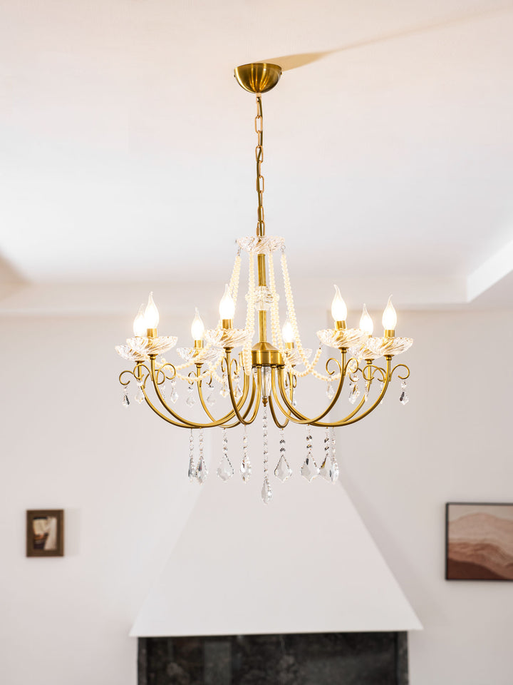 Imperial Pearl Crystal Chandelier - Vakkerlight