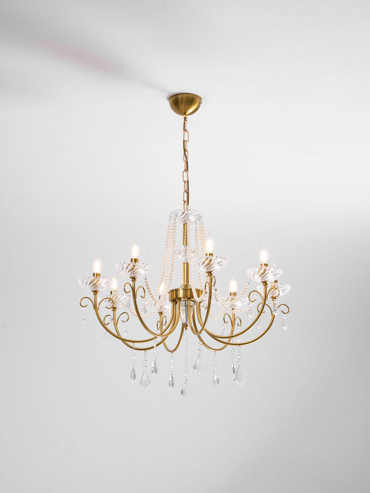 Imperial Pearl Crystal Chandelier - Vakkerlight