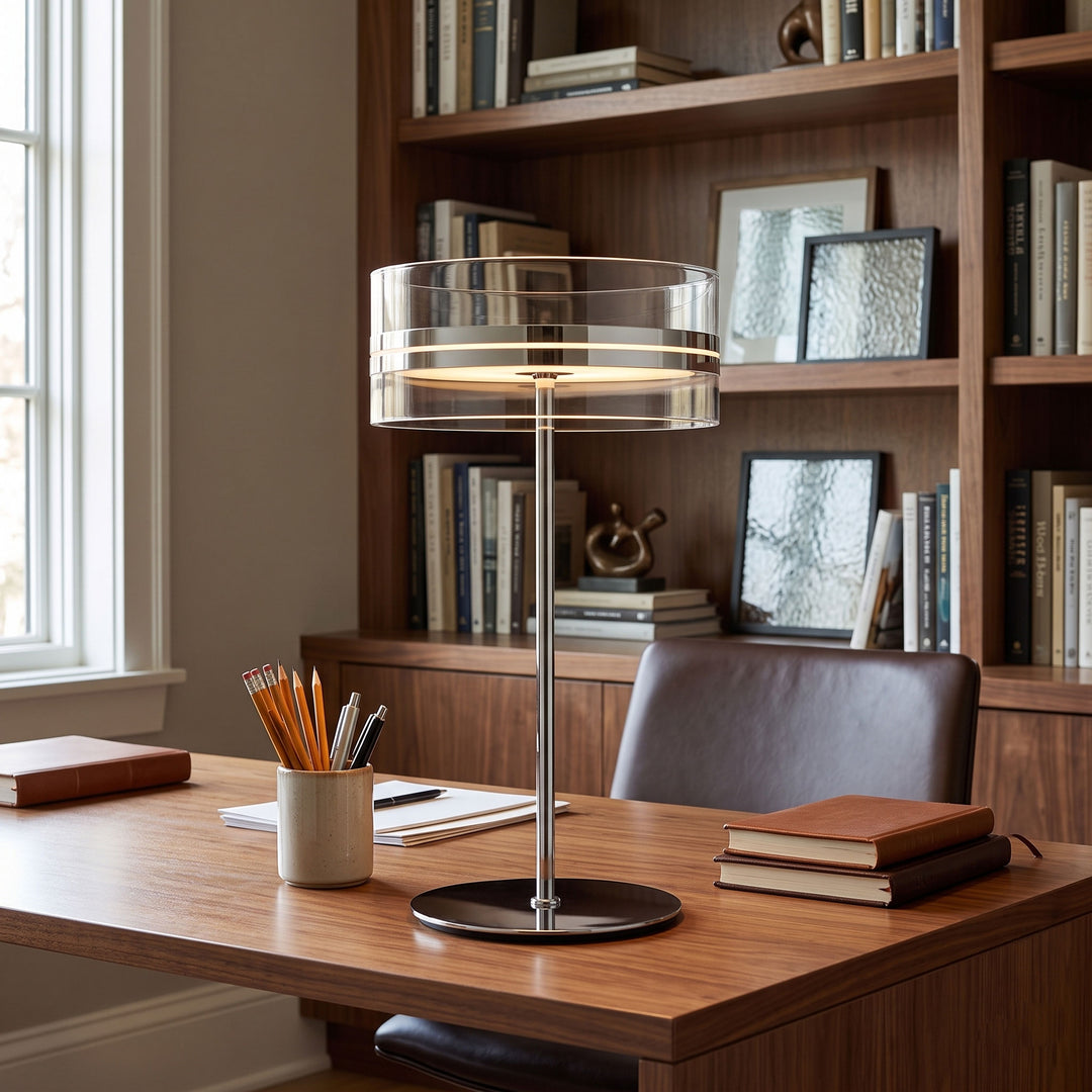 Impex Florina Chrome Table Lamp