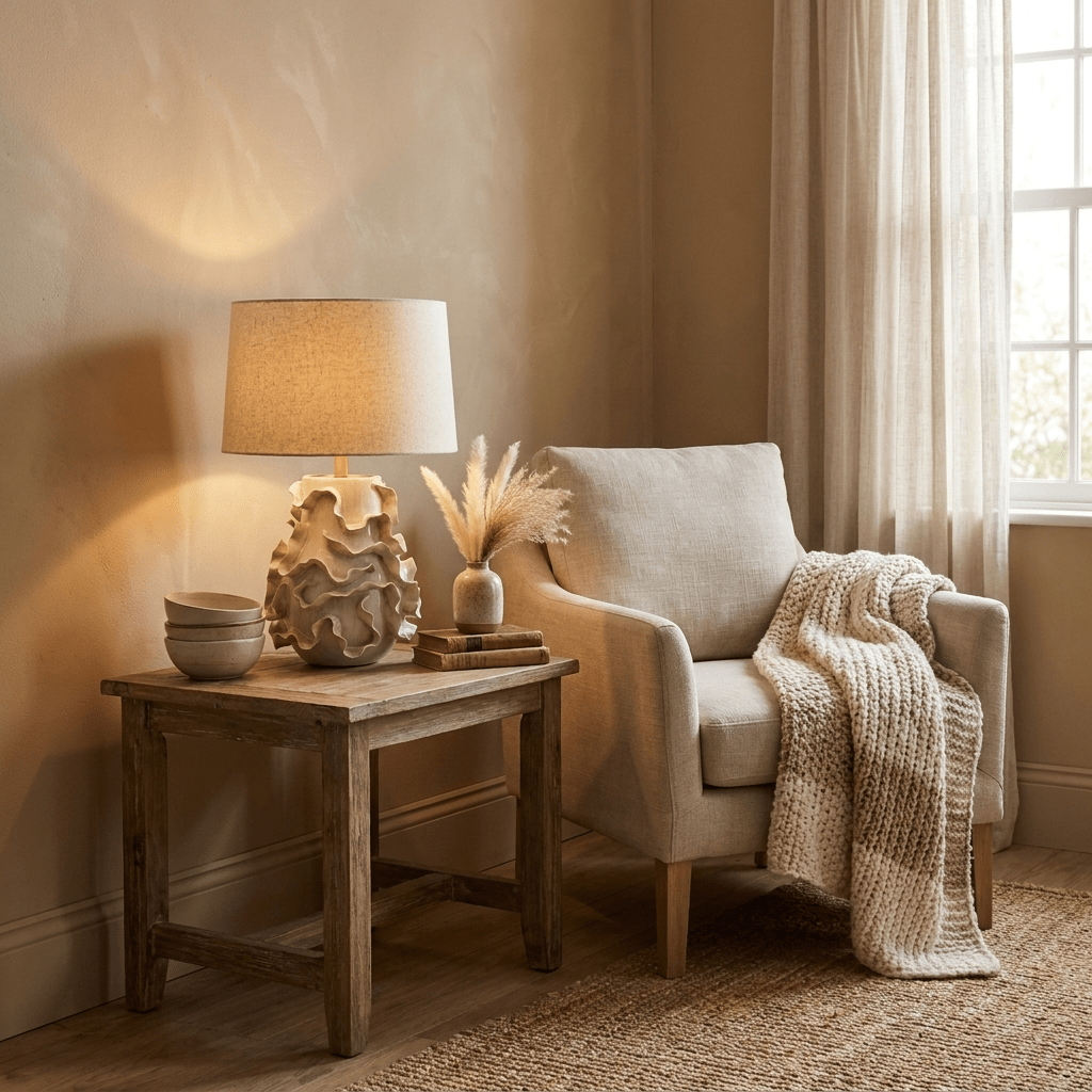Increspa Ruffled Ceramic Table Lamp - Vakkerlight