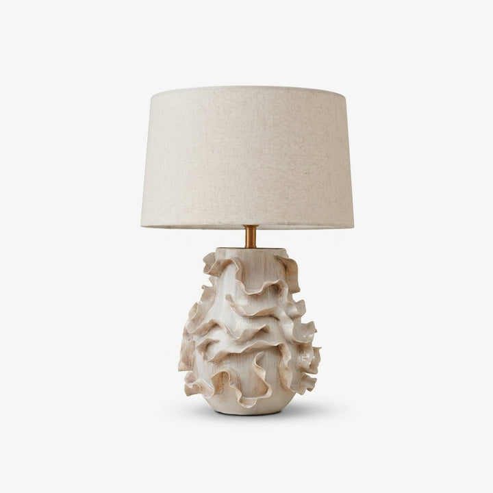 Increspa Ruffled Ceramic Table Lamp - Vakkerlight