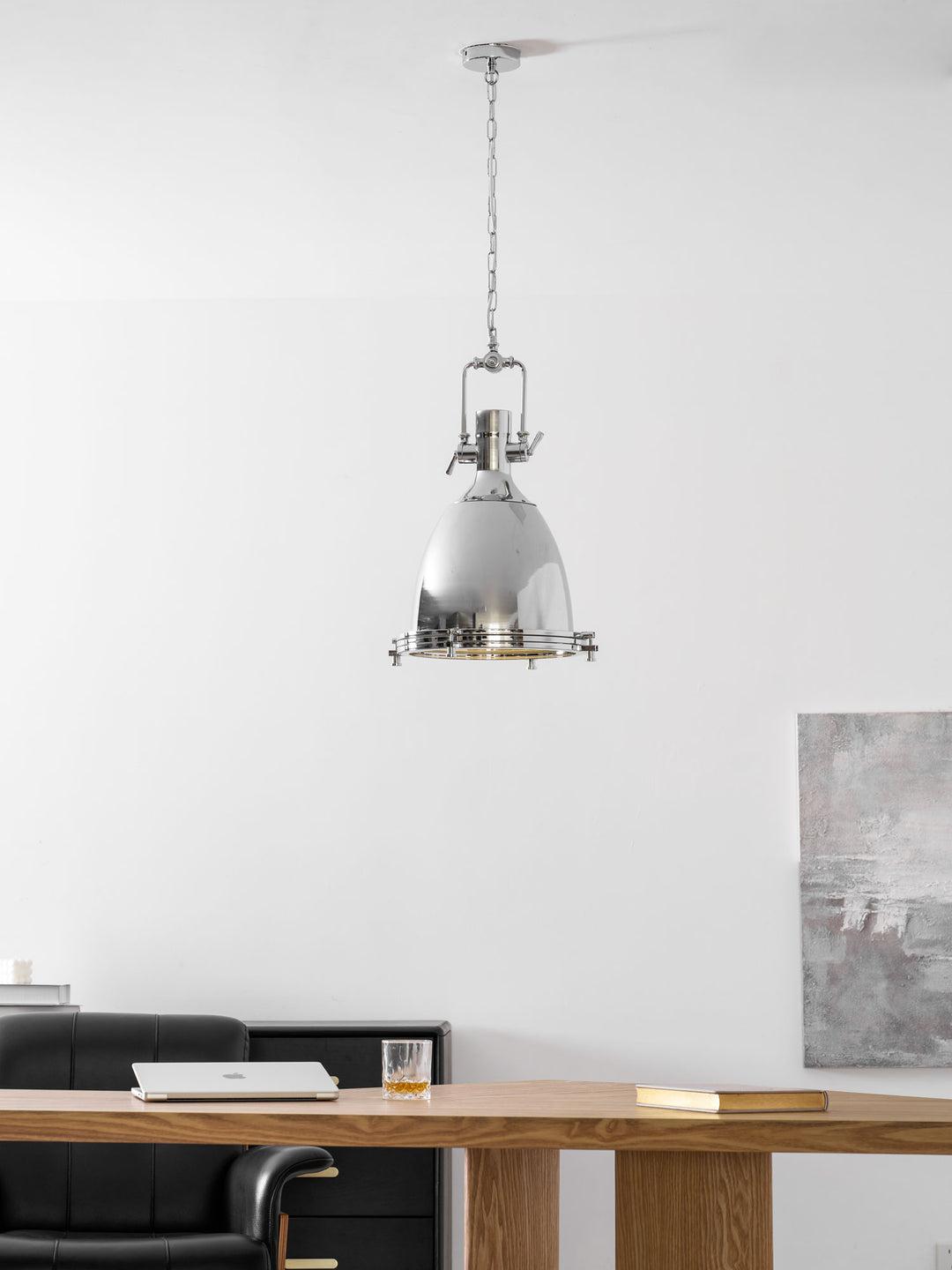 Industrial Country Pendelleuchte aus Metall