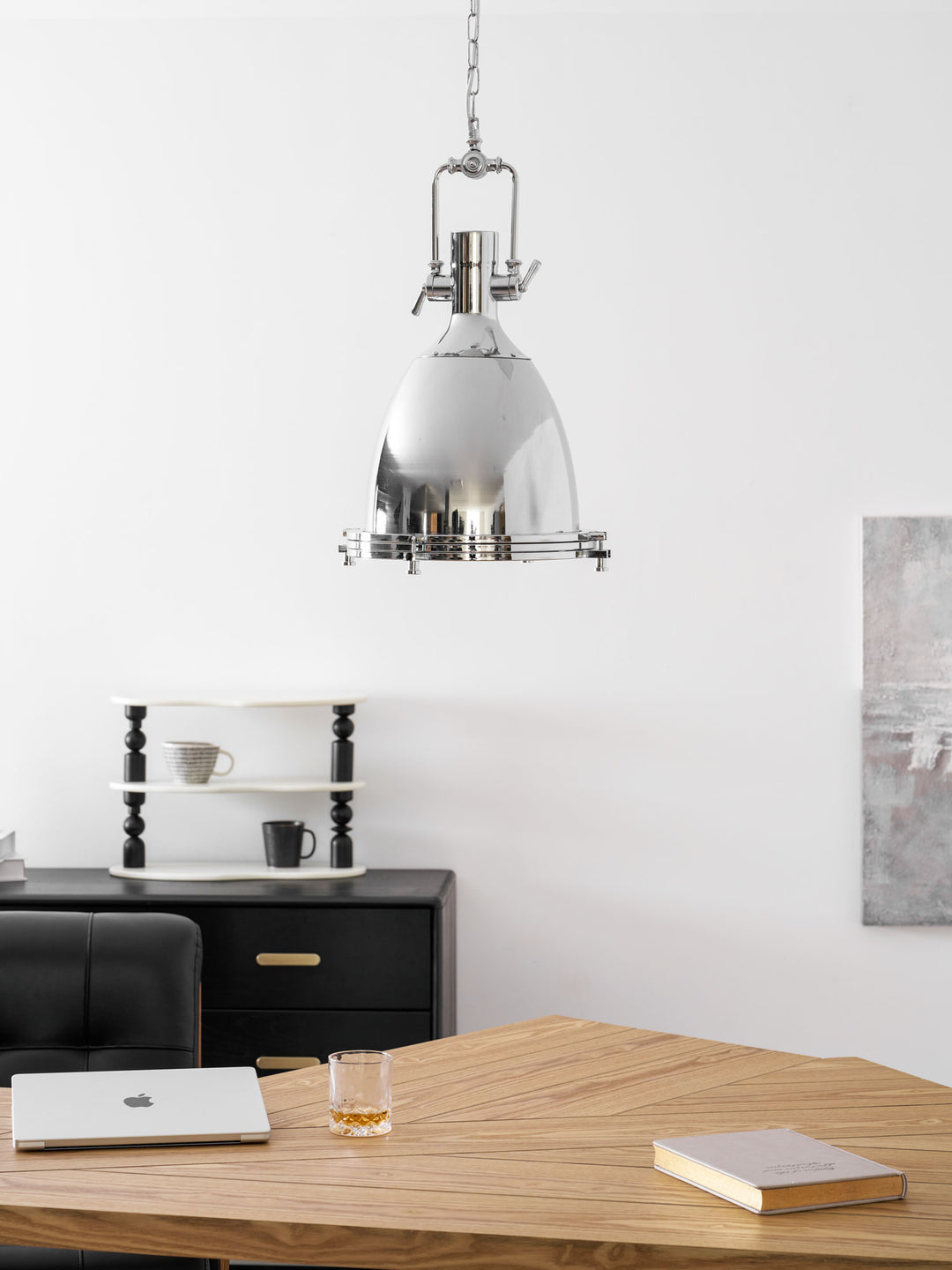 Industrial Country Pendelleuchte aus Metall