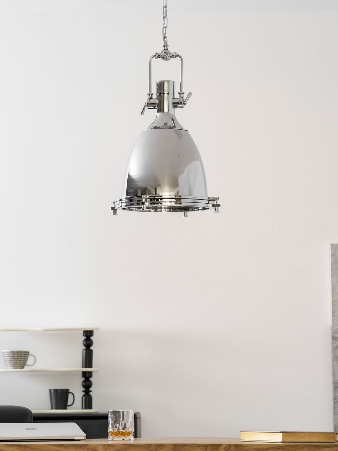 Industrial Country Pendelleuchte aus Metall