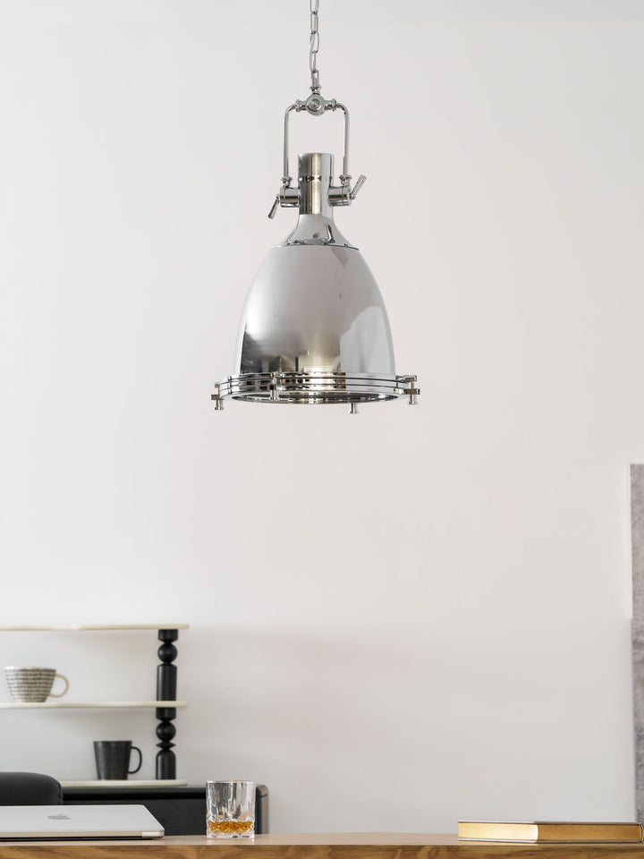 Industrial Country Pendelleuchte aus Metall