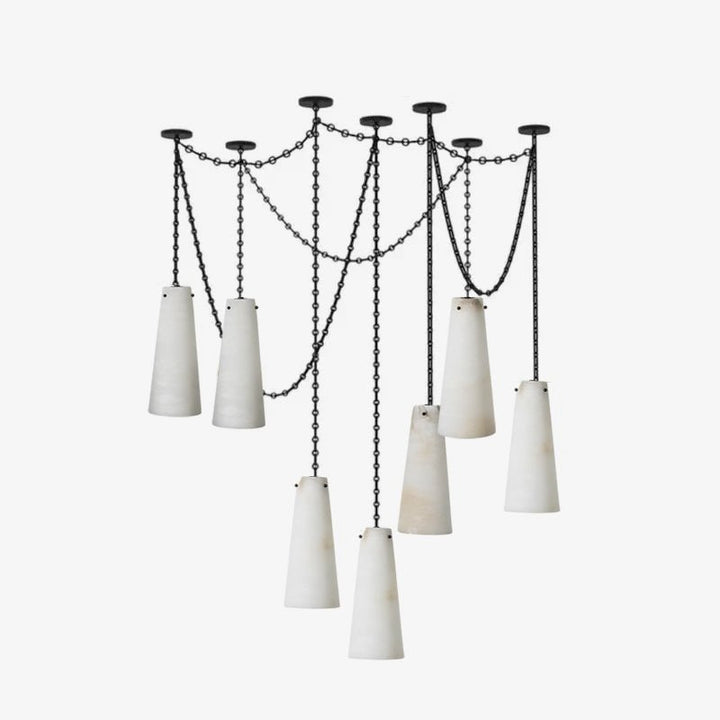 Industrial Cascade Chain Chandelier - Vakkerlight