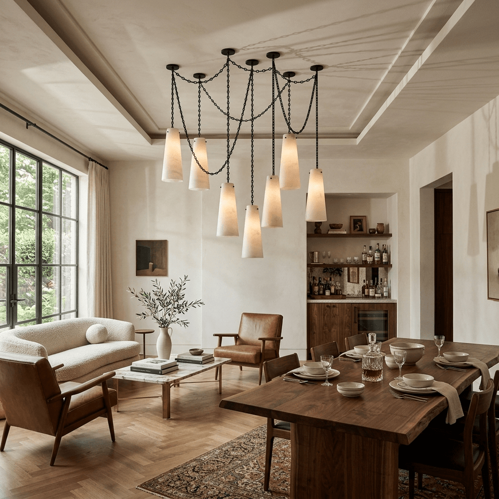 Industrial Cascade Chain Chandelier - Vakkerlight