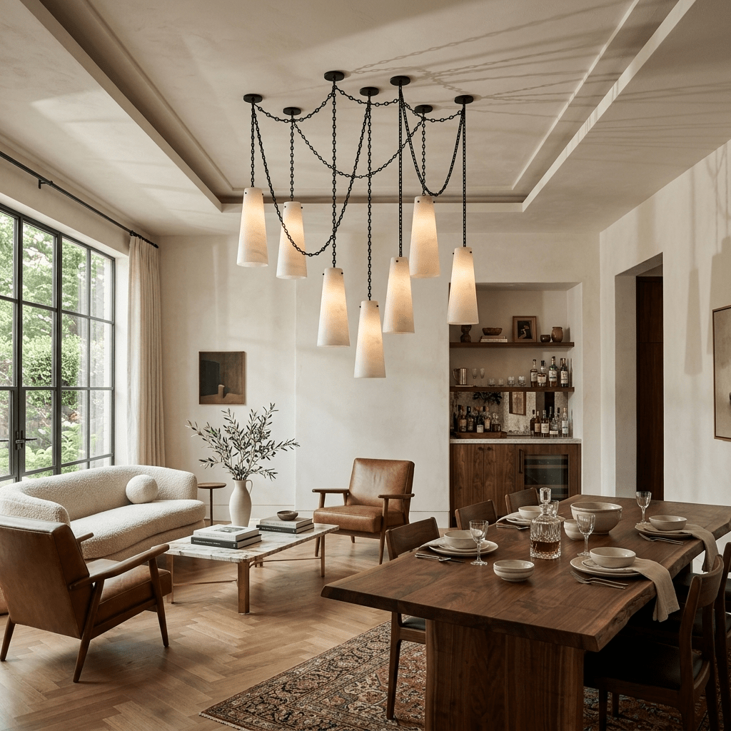 Industrial Cascade Chain Chandelier - Vakkerlight