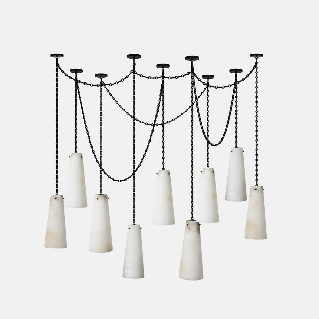 Industrial Cascade Chain Chandelier - Vakkerlight