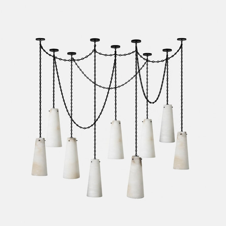 Industrial Cascade Chain Chandelier - Vakkerlight