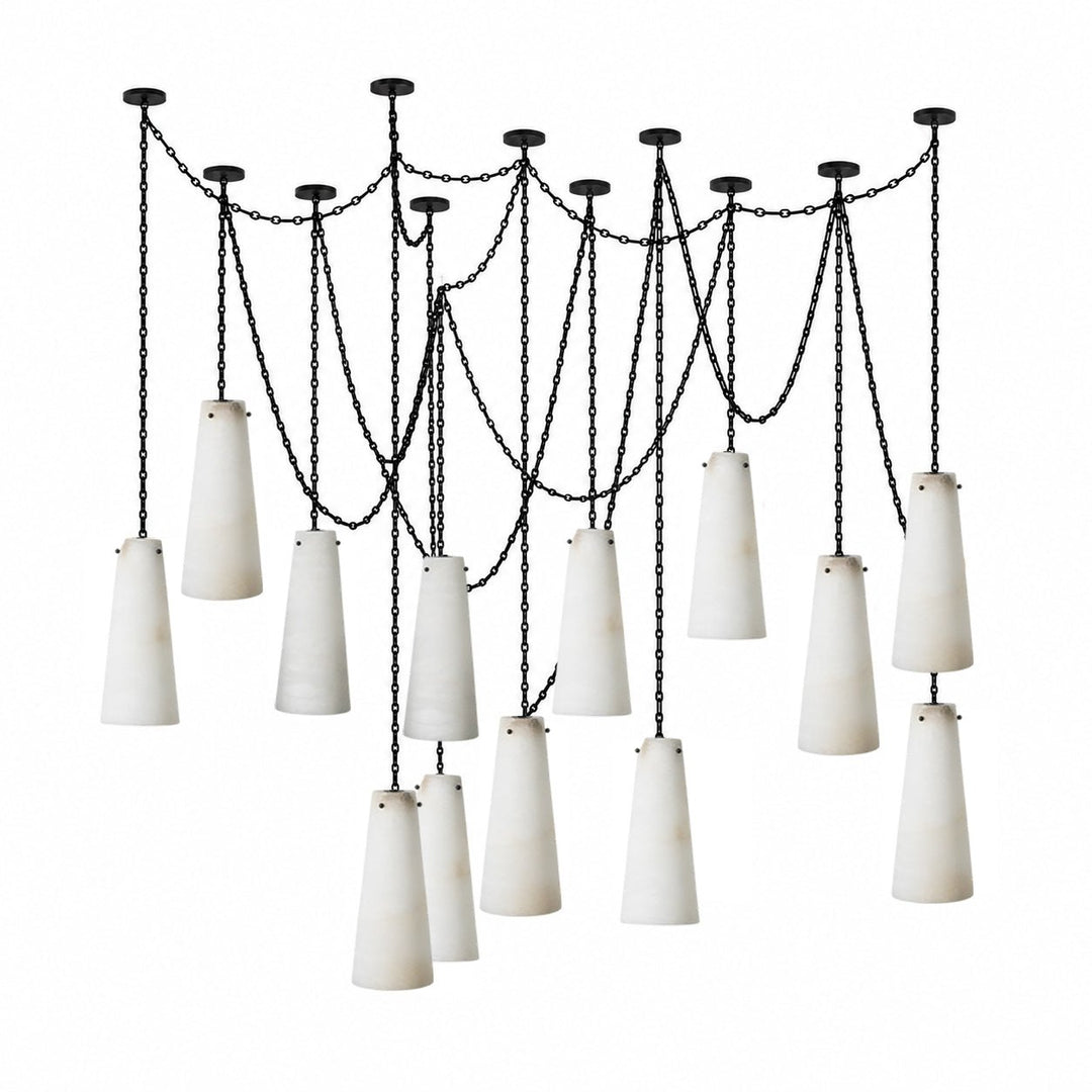 Industrial Cascade Chain Chandelier - Vakkerlight