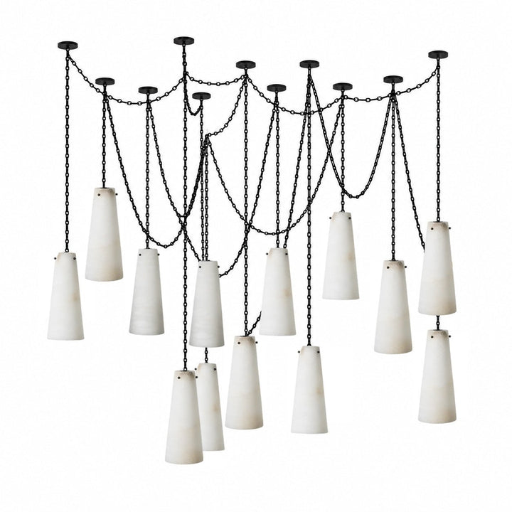 Industrial Cascade Chain Chandelier - Vakkerlight