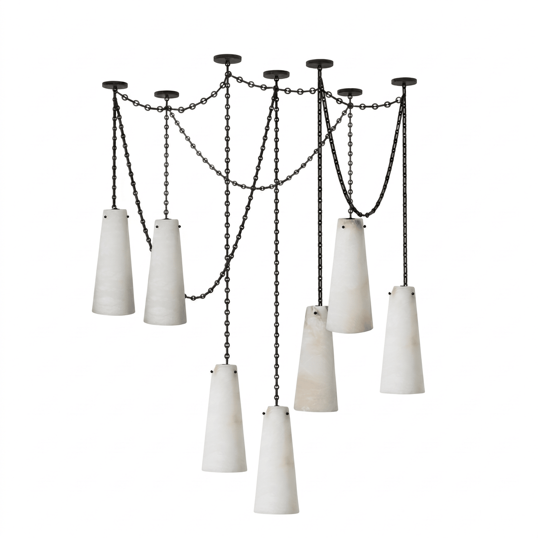 Industrial Cascade Chain Chandelier - Vakkerlight