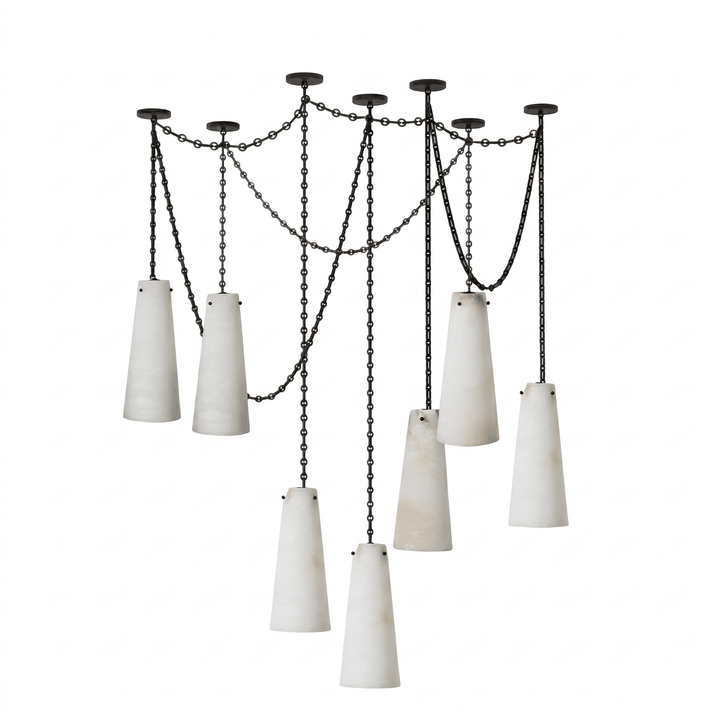 Industrial Cascade Chain Chandelier - Vakkerlight