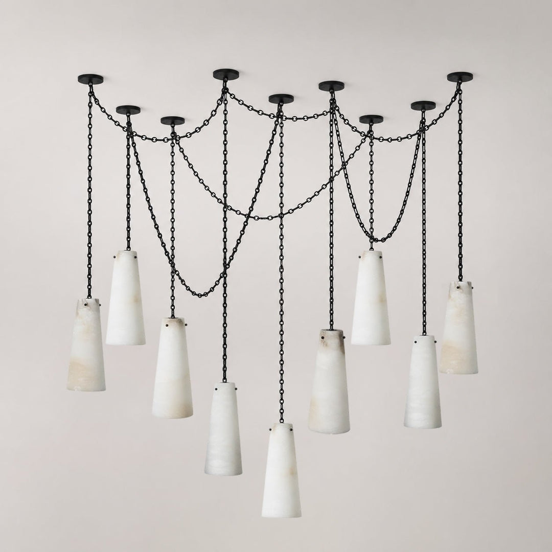 Industrial Cascade Chain Chandelier - Vakkerlight