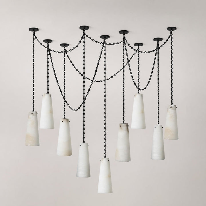 Industrial Cascade Chain Chandelier - Vakkerlight