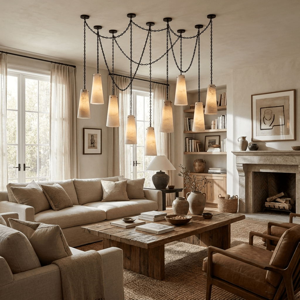 Industrial Cascade Chain Chandelier - Vakkerlight