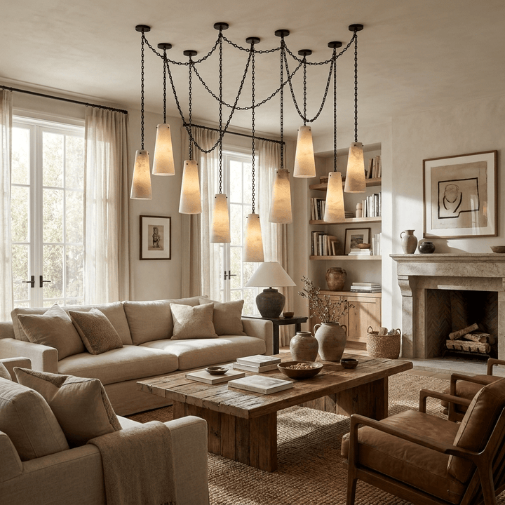 Industrial Cascade Chain Chandelier - Vakkerlight