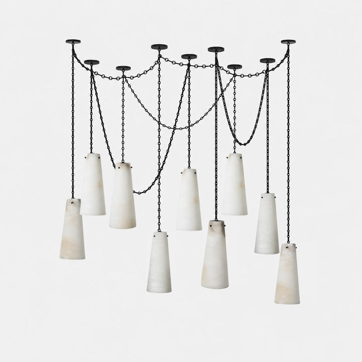 Industrial Cascade Chain Chandelier - Vakkerlight