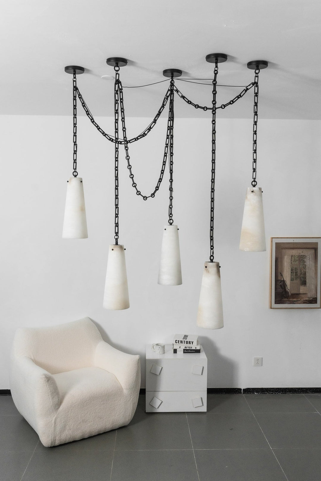 Industrial Cascade Chain Chandelier - Vakkerlight