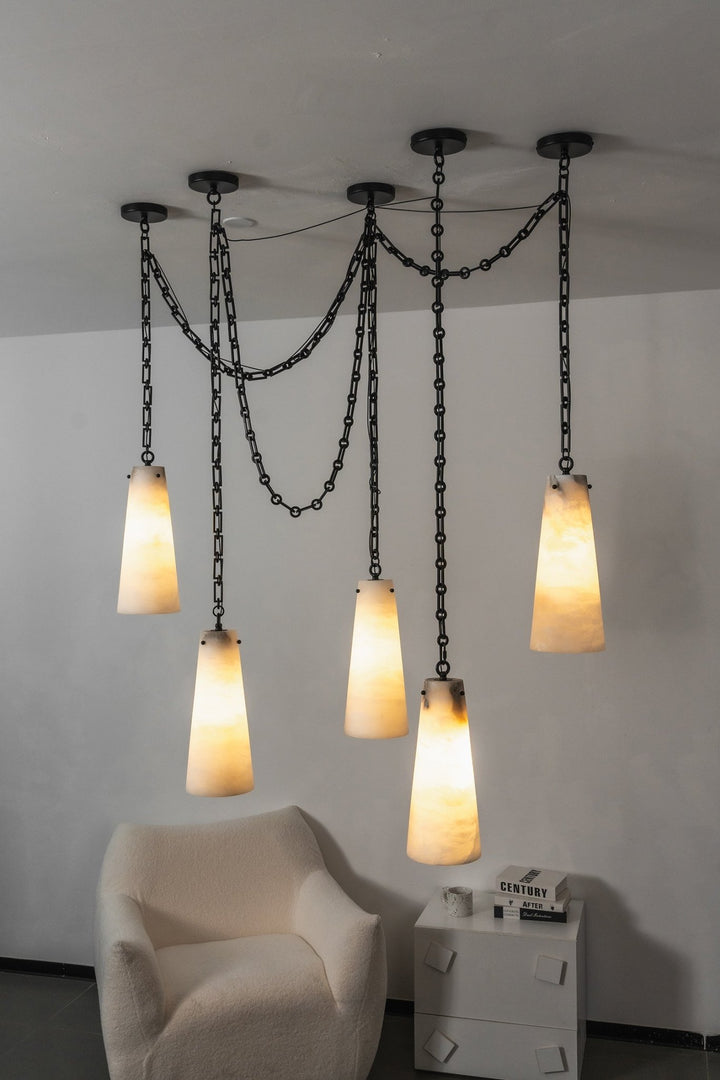 Industrial Cascade Chain Chandelier - Vakkerlight