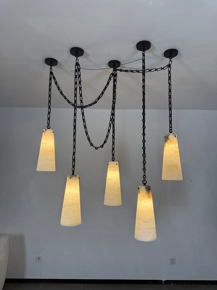 Industrial Cascade Chain Chandelier - Vakkerlight