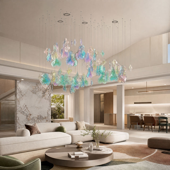 Iris Iridescent Blossom Chandelier - Vakkerlight