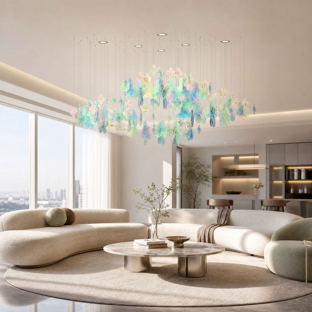 Iris Iridescent Blossom Chandelier - Vakkerlight