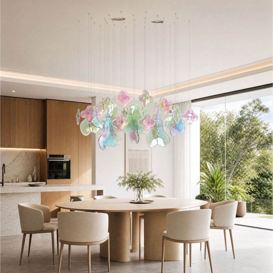 Iris Iridescent Blossom Chandelier - Vakkerlight