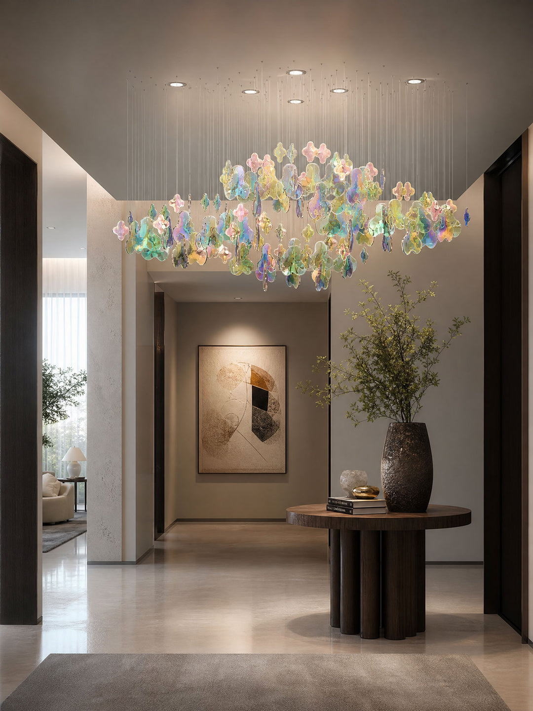Iris Iridescent Blossom Chandelier - Vakkerlight