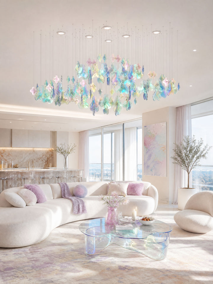 Iris Iridescent Blossom Chandelier - Vakkerlight