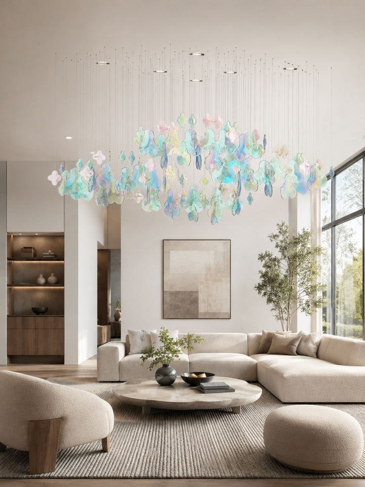 Iris Iridescent Blossom Chandelier - Vakkerlight