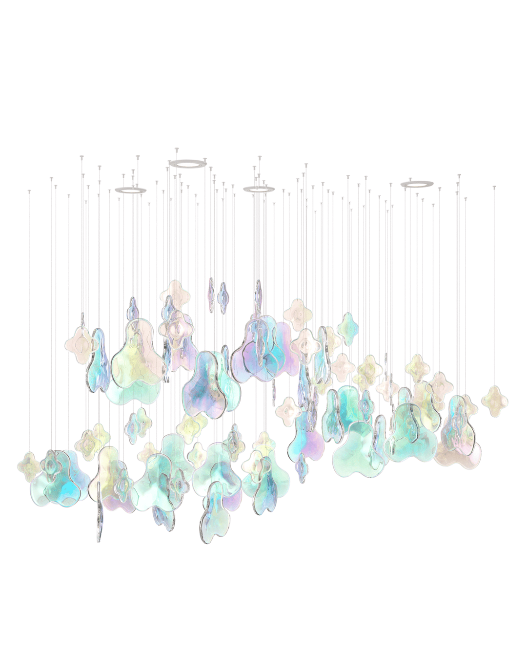 Iris Iridescent Blossom Chandelier - Vakkerlight
