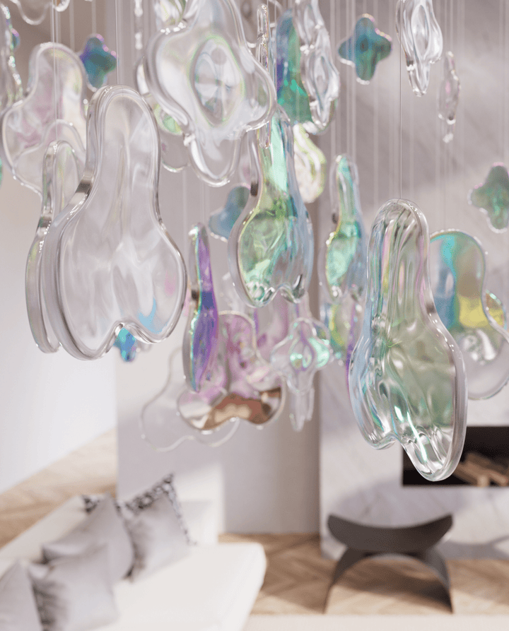 Iris Iridescent Blossom Chandelier - Vakkerlight
