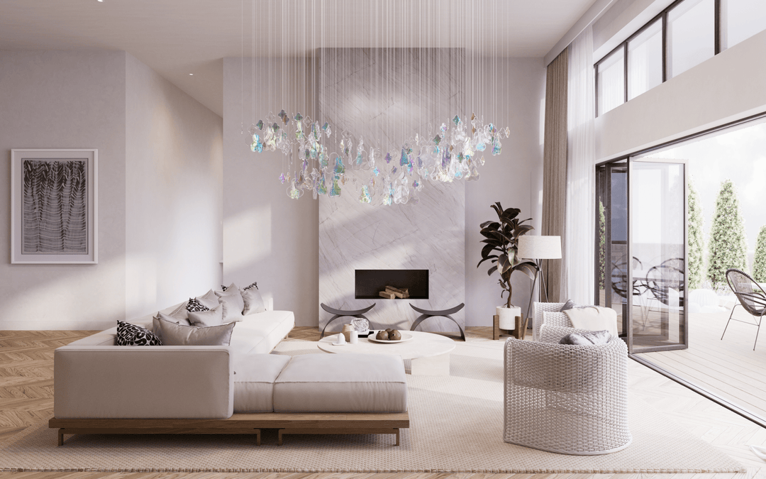 Iris Iridescent Blossom Chandelier - Vakkerlight
