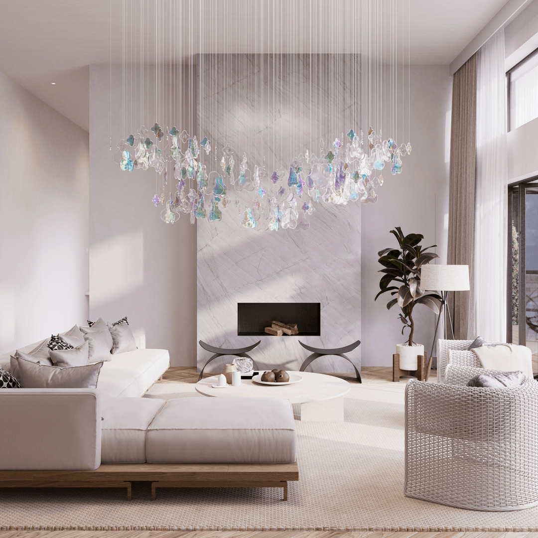 Iris Iridescent Blossom Chandelier - Vakkerlight