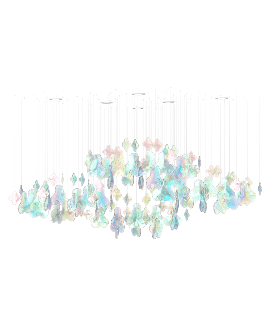 Iris Iridescent Blossom Chandelier - Vakkerlight