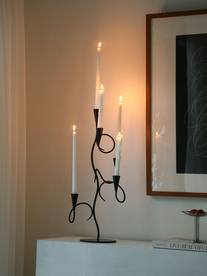 Iron Vine Multi - Arm Candle Holder - Vakkerlight