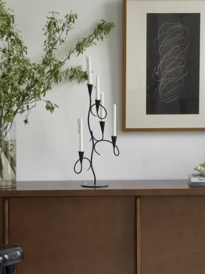 Iron Vine Multi - Arm Candle Holder - Vakkerlight