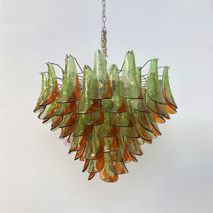 Emerald Flame Murano Glass Chandelier - Vakkerlight