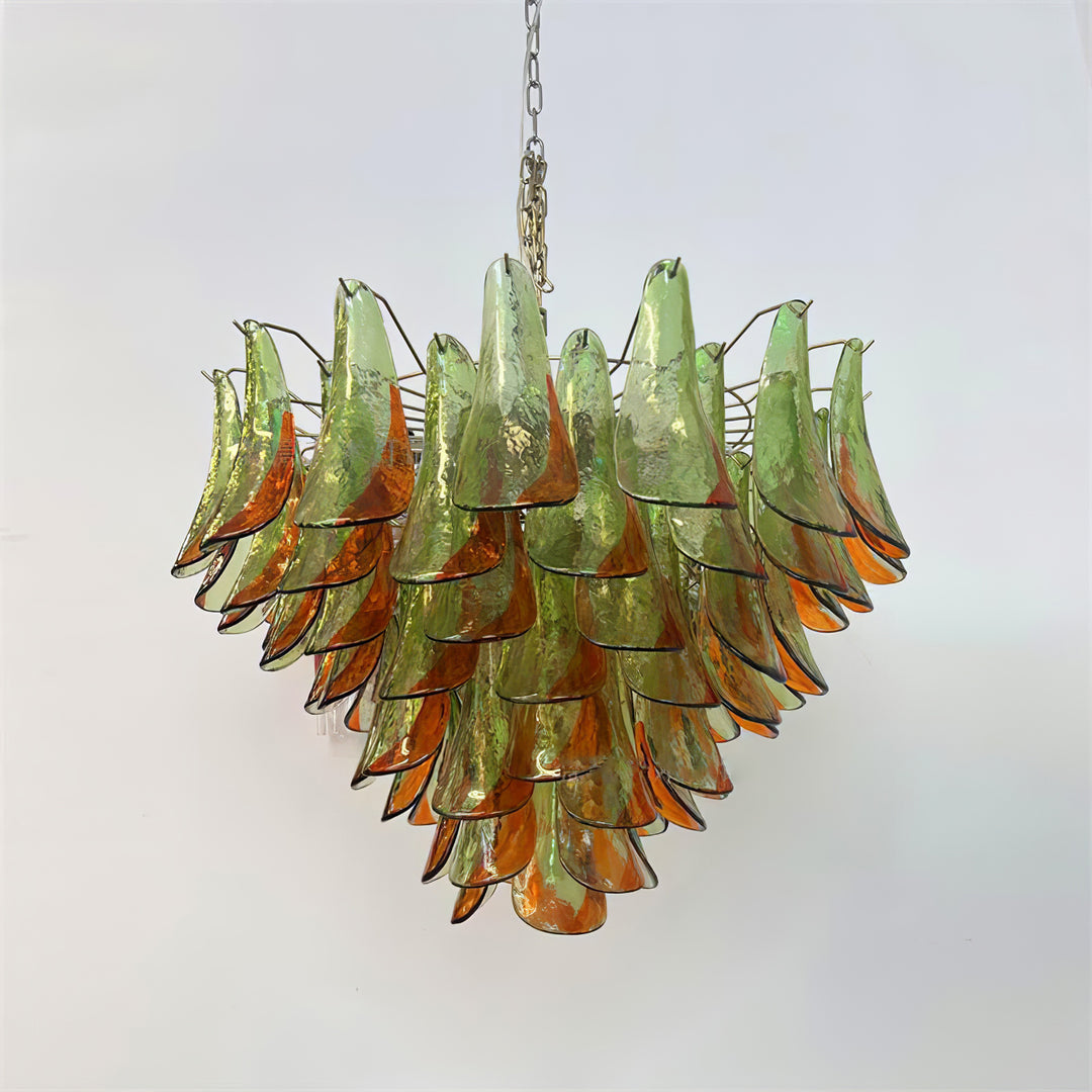 Emerald Flame Murano Glass Chandelier